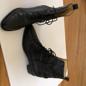 Joan & David lace-up booties